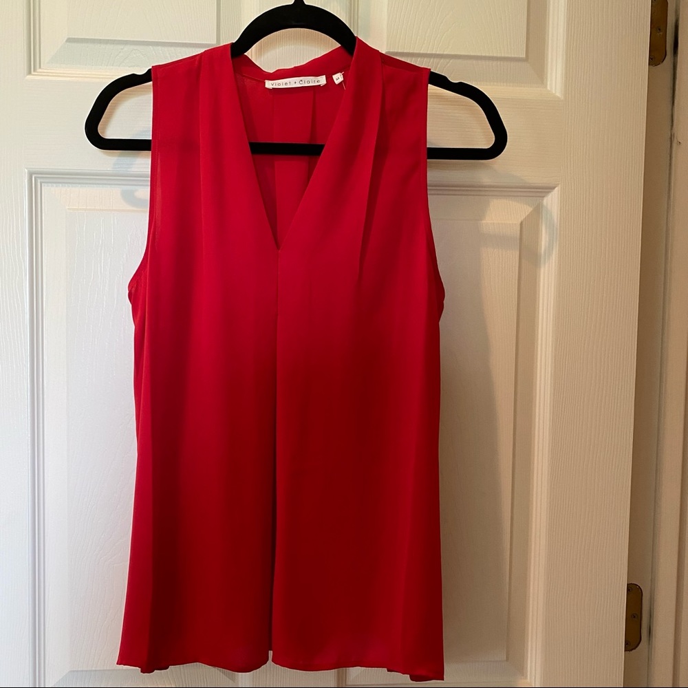 Violet & Claire Women’s Sleeveless Dressy Blouse